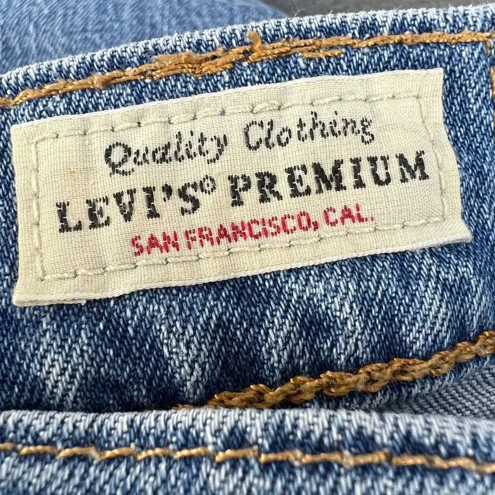 Levi's Men's 505 Premium Denim Jeans Straight Size W32 x L32 Big E - Picture 11 of 15